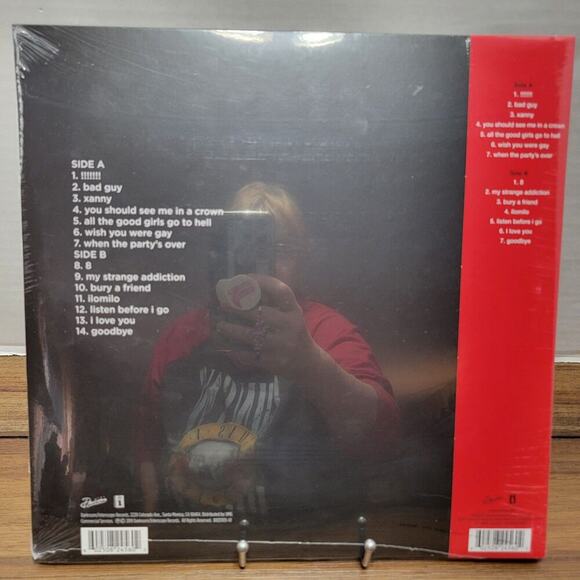 VINYL Billie Eilish: When We All Fall Asleep Where..? Glow In The Dark LP SEALED - Picture 4 of 5